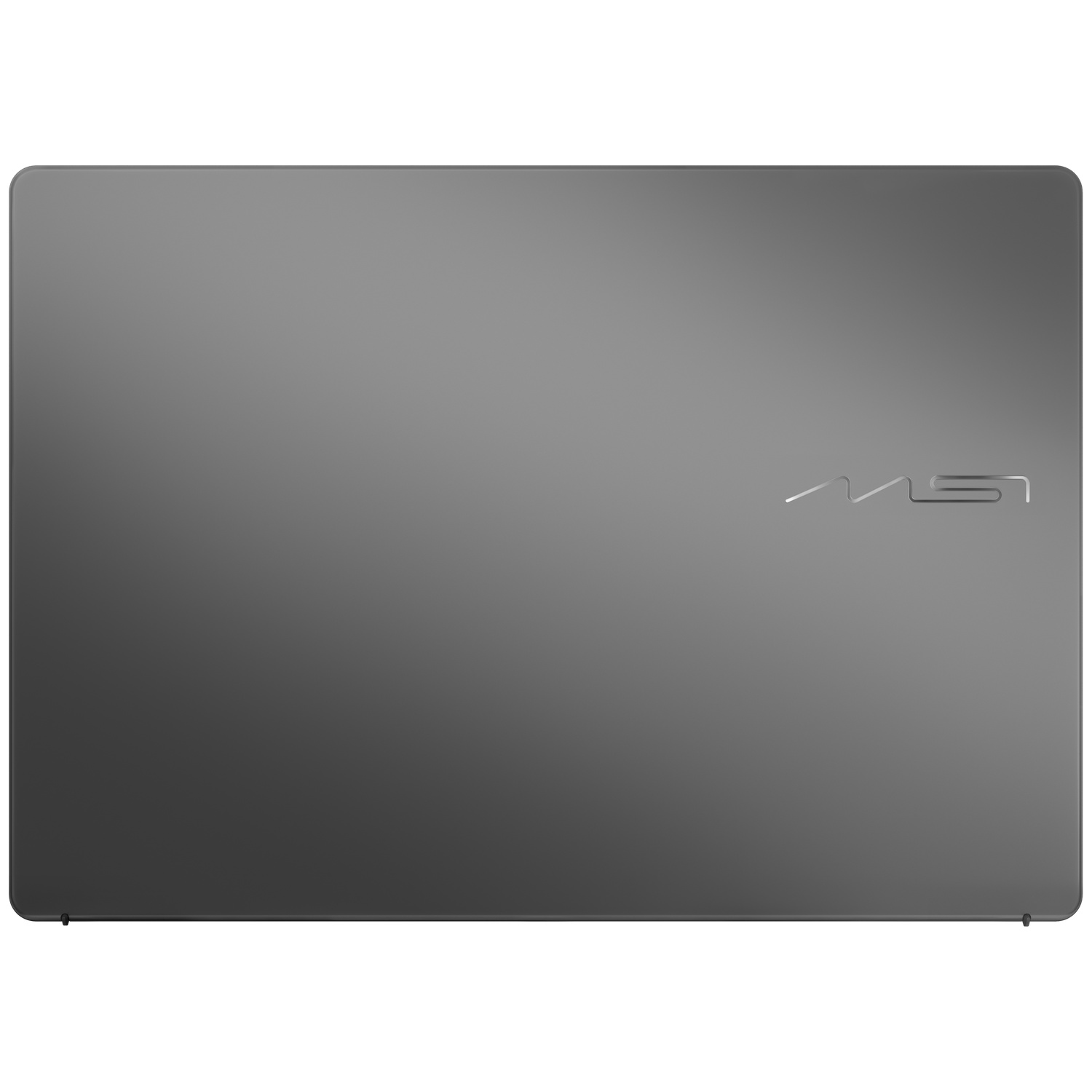 Gray laptop with MSI logo on the right.