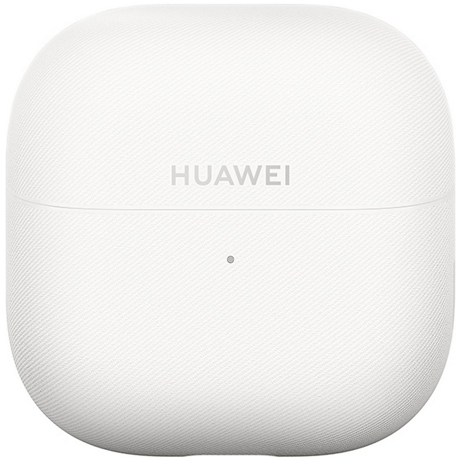 Witte Huawei oplaadcase met klein indicatielampje en logo.