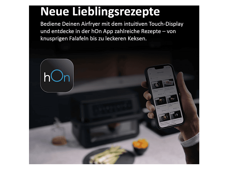 Haier HAF3ADW 011 I-Master Series 3 Flex Basket Heißluftfritteuse 11 l, 1500 Watt, Schwarz — Foto 4 von 5