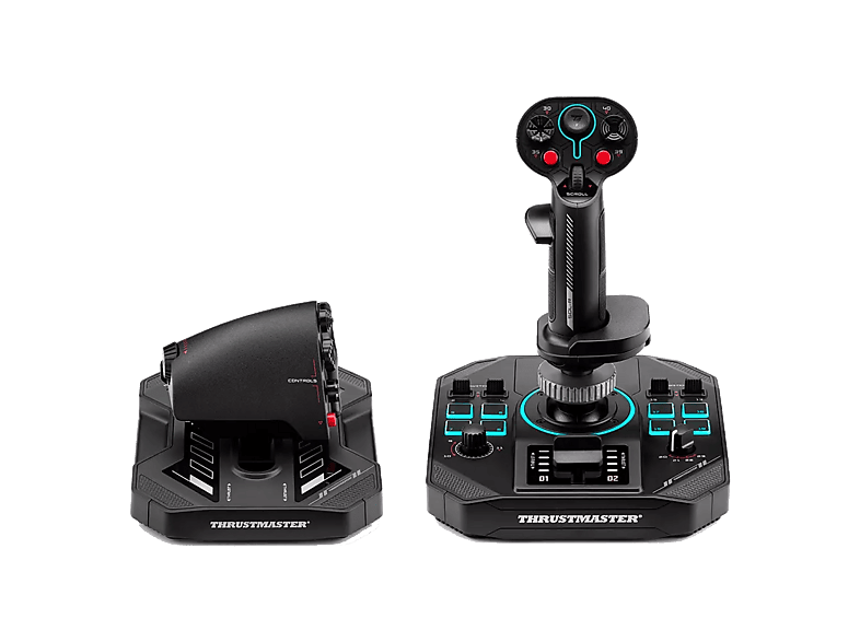 Palanca de vuelo - Thrustmaster Sol-R 4 HOTAS, sistema S.M.A.R.T., Para PC, Joystick 3 ejes (X, Y, Z), Negro
