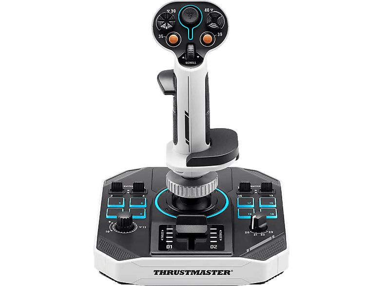 Palanca de vuelo - Thrustmaster Sol-R 1, Para PC, 3 ejes movimiento (X, Y y Z), Blanco Negro