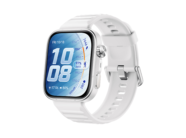 Smartwatch - Huawei Watch Fit 5 Pro, 48.77 mm, Correa 20 7 días Autonomía en Uso Típico, Pantalla AMOLED 1.92", Blanco