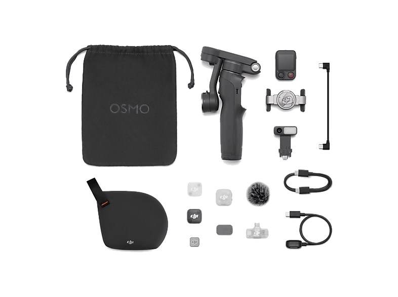 Gimbal - DJI Osmo Mobile 8P Creator Combo, Carga máx 300g, 10h Autonomía, Estabilización de Tres Ejes, Gris