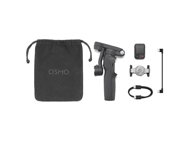Gimbal - DJI Osmo Mobile 8P Standard Combo, Carga máx 300g, 10h Autonomía, Estabilización de Tres Ejes, Gris