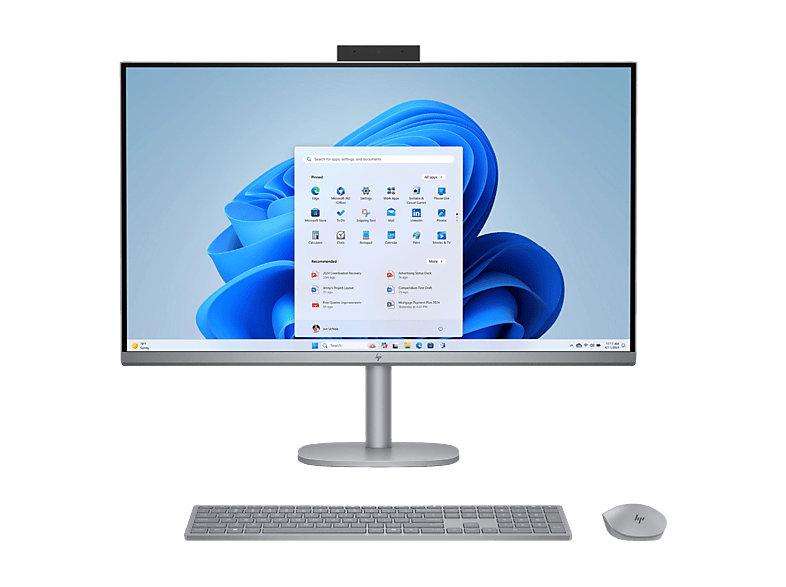 All in one - HP OmniStudio X 32-c0024ns PC, 31.5" UHD 4K, Intel® Core™ Ultra 5 125H, 32GB RAM, 1TB SSD, GeForce RTX™ 4050, Windows 11 H, Plata meteoro