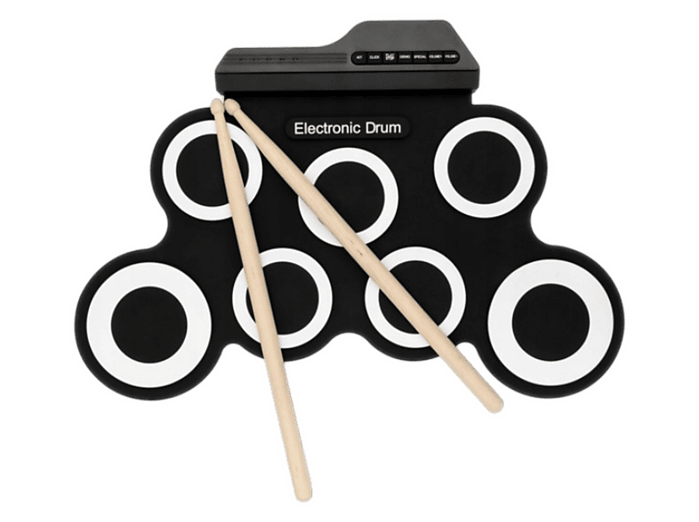 Perkusja elektroniczna zwijana MUSIC MATE MM-DRM10 RollDrum Czarno-biały