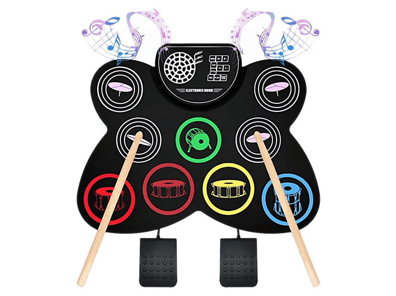 Perkusja elektroniczna zwijana MUSIC MATE MM-DRM15 Play'n'Roll Czarny