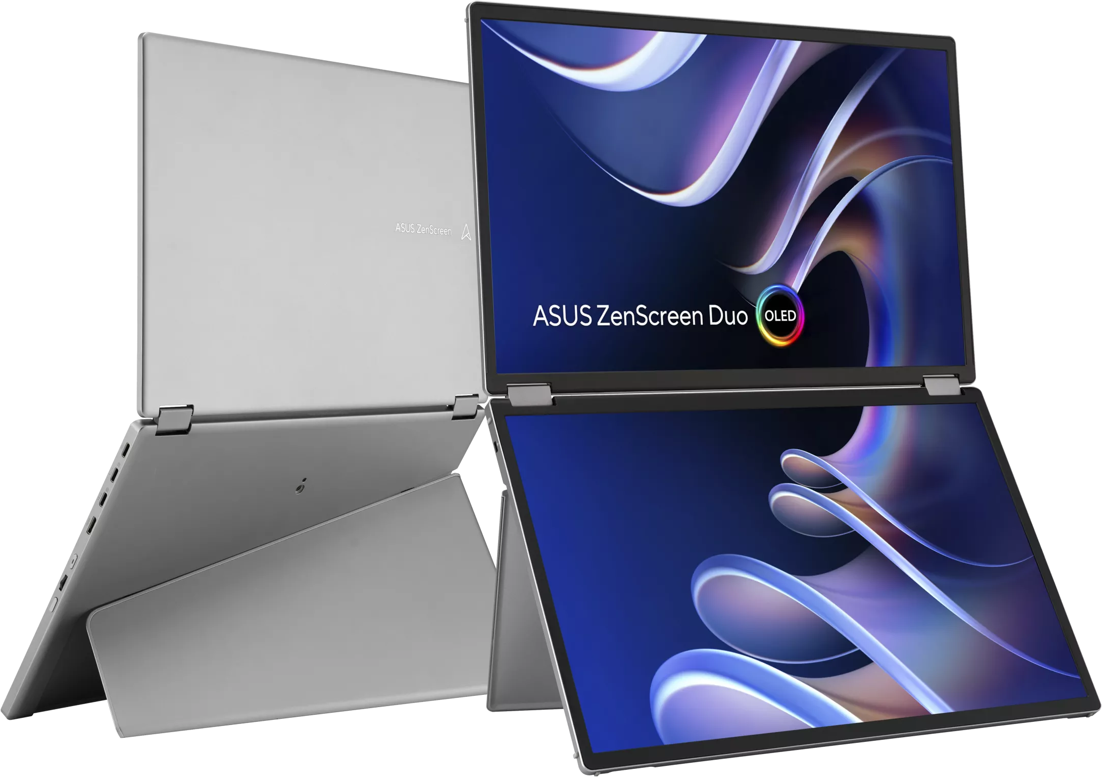 ASUS MQ149CD ZenScreen Duo 14" Sík FHD 60 Hz 16:10 OLED Hordozható Monitor