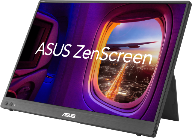 ASUS MB16FC ZenScreen 16" Sík WUXGA 60 Hz 16:10 IPS LED Hordozható Monitor