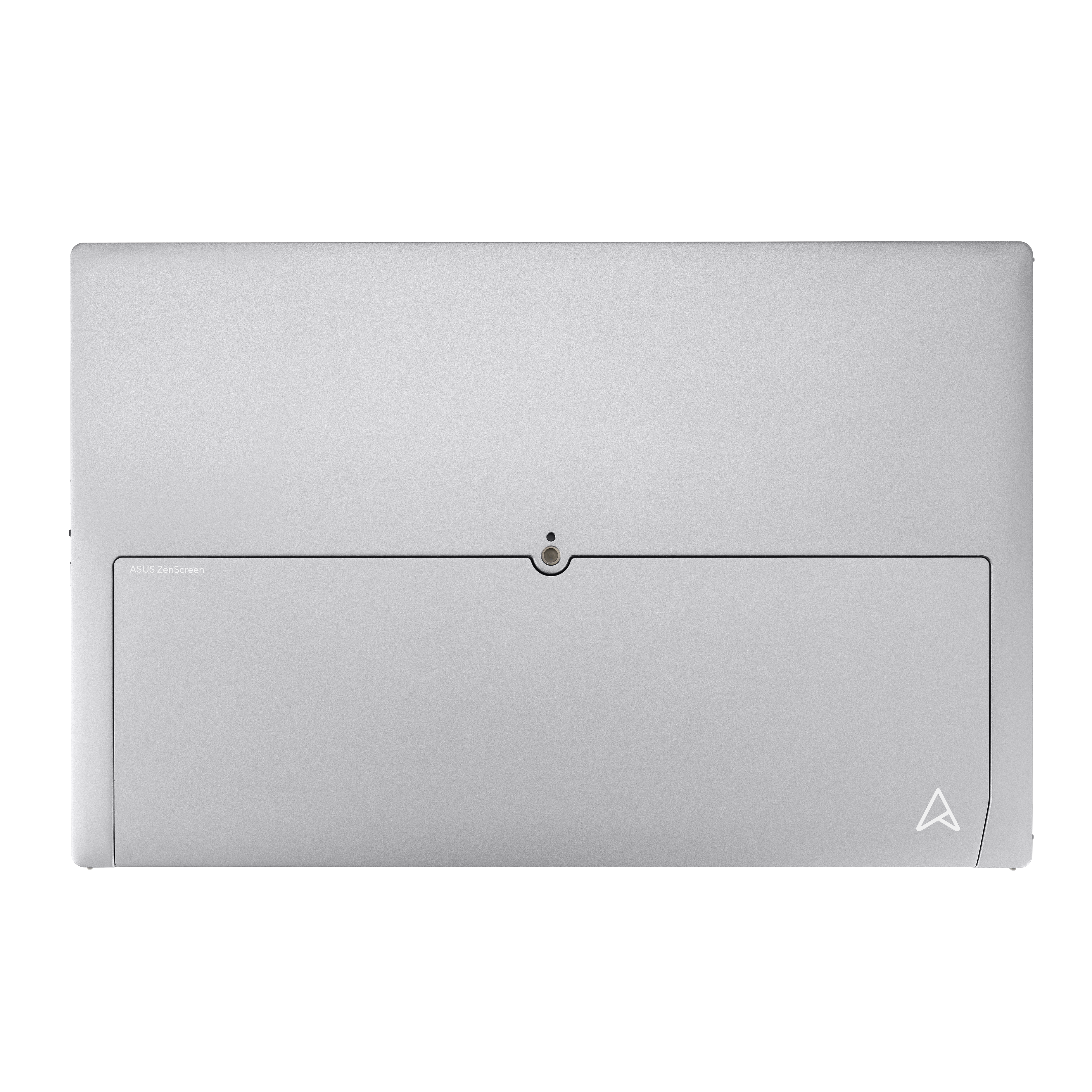 Ezüst Asus ZenScreen kampóval és logóval jobb alsó sarokban.
