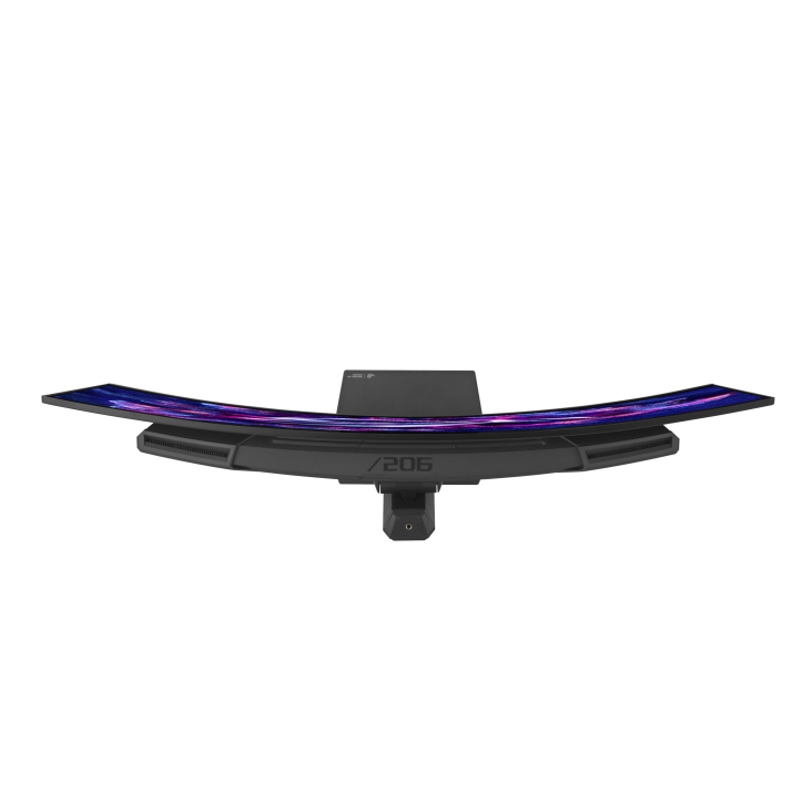 Ívelt monitor RGB világítással és /206 számmal.