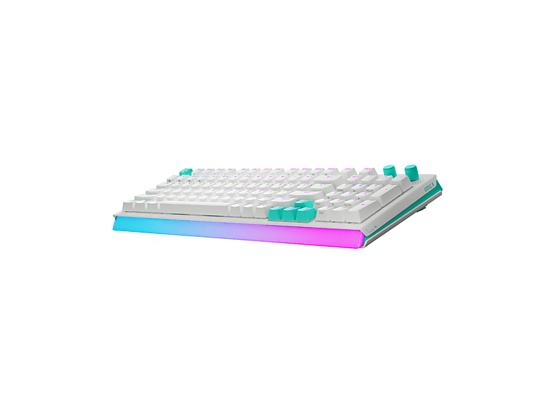 Teclado gaming - Logitech G G512 X 75, Cable, Dual Swap, Mecánico/Analógico TMR intercambiable, Tasa de sondeo 8K, RGB, Personalizable, PC-Mac, Blanco