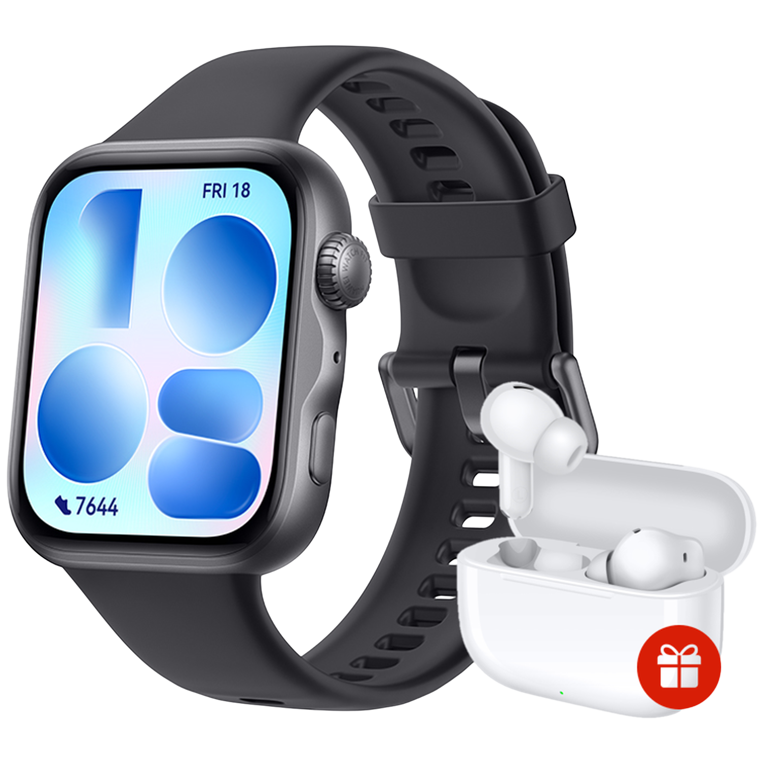 Huawei Watch Fit 5 Black + Freebuds Se4 Smartwatch Zwart