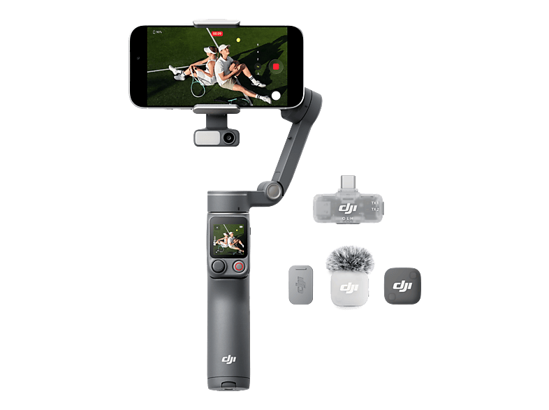 DJI Osmo Mobile 8P Kreativ Combo Gimbal, Schwarz