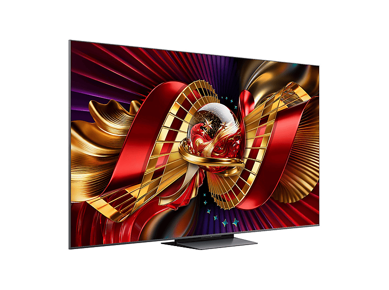 TV　スタンド付き　75インチ　TCL TCL 75C8L 75 inç 190 Ekran Uydu Alıcılı Smart 4K UHD SQD-Mini LED