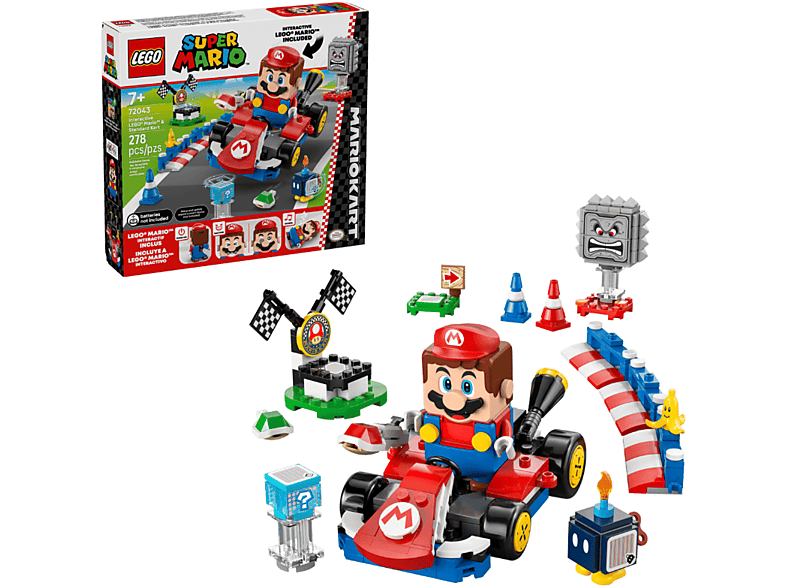Lego Super Mario Mario Kart™ – Interaktiver Lego® Mario™ & Standard-Kart Bausatz