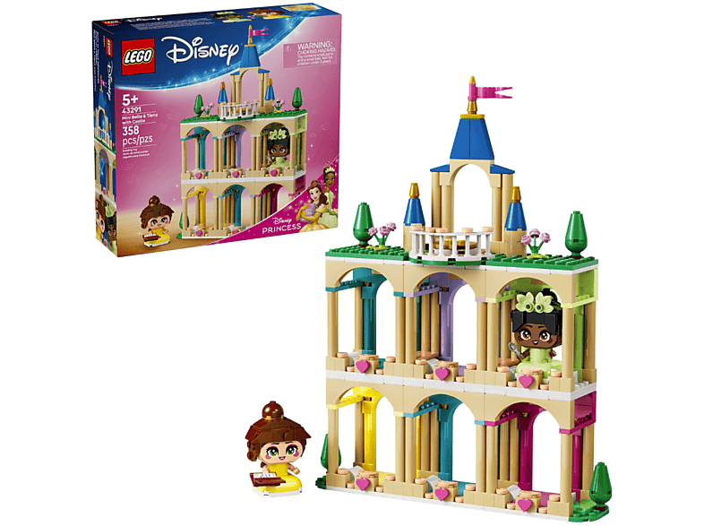 Lego Disney: 43291 Die Mini-Prinzessinnen Belle und Tiana mit ihrem Schloss Bausatz