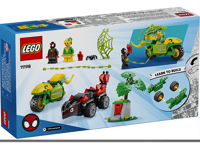 Lego Marvel: 11198 Actionspaß mit Spin und Electro in ihren Dino-Flitzern Bausatz — Foto 3 von 3