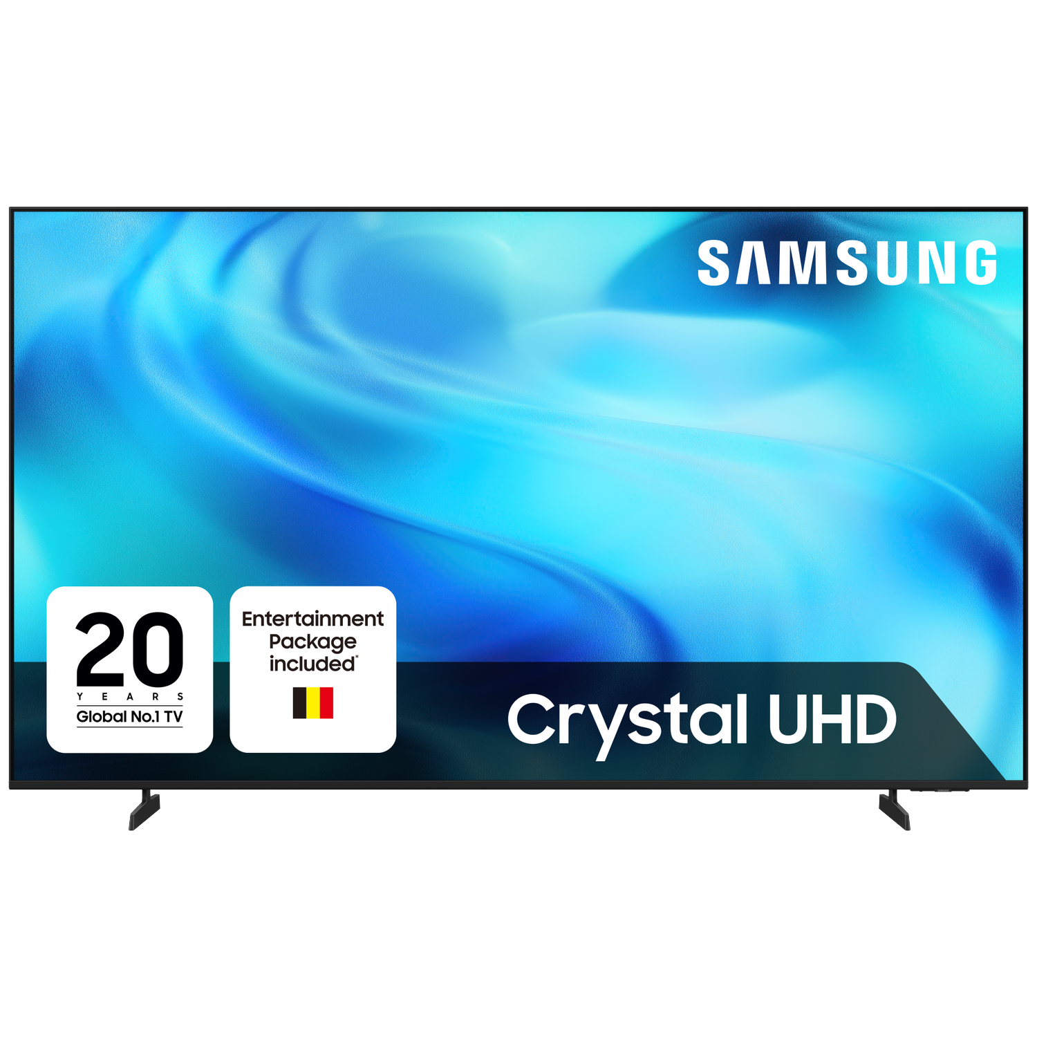 Samsung Crystal UHD TV met 20 jaar Global No.1 TV & Entertainmentpakket.