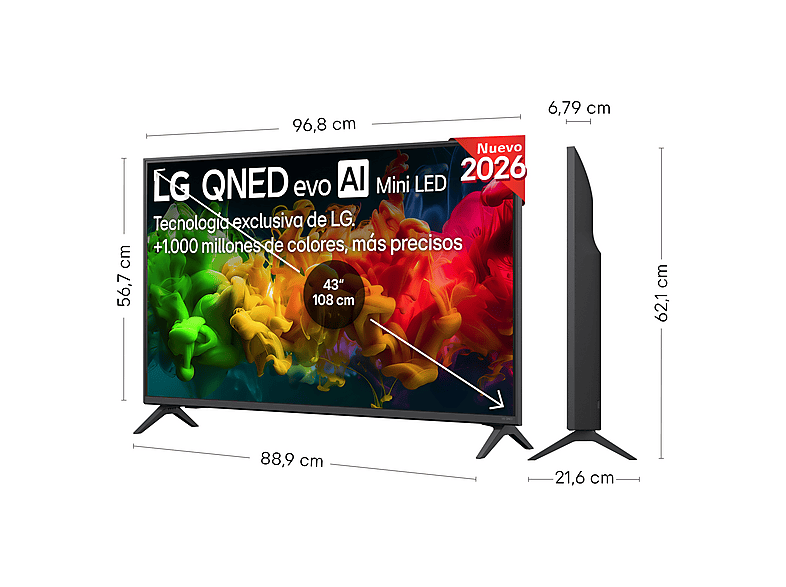 Lg Qned Evo Miniled Ai Qned81 / Televisor Smart Tv 43" Qned 4K Uhd – imagen 2