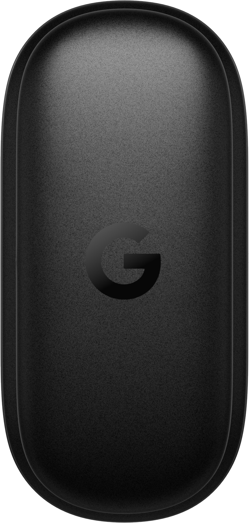 Étui de chargement noir Google Pixel Buds Pro avec finition mate et logo G.