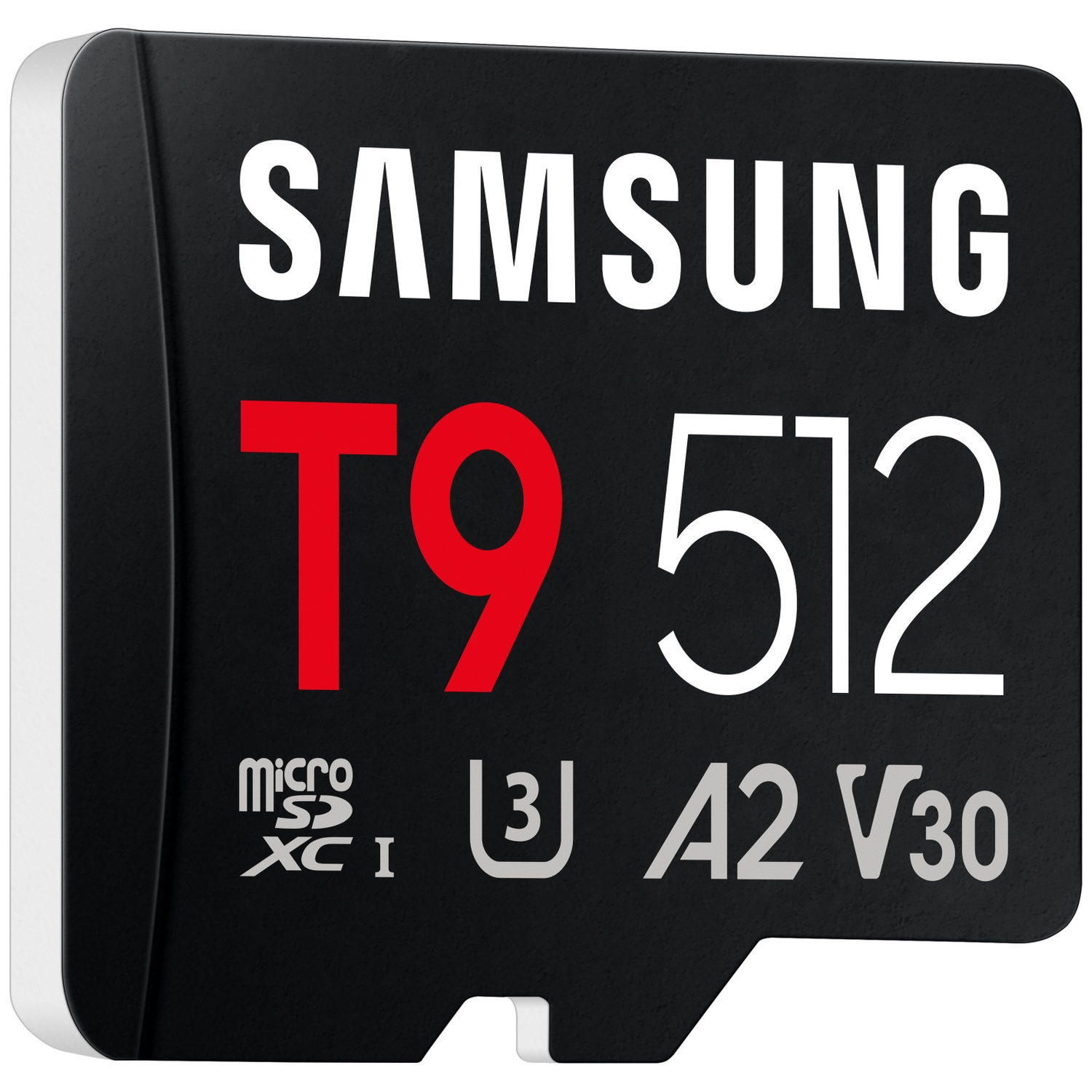 Carte Samsung T9 512Go MicroSDXC avec marquage A2 V30.