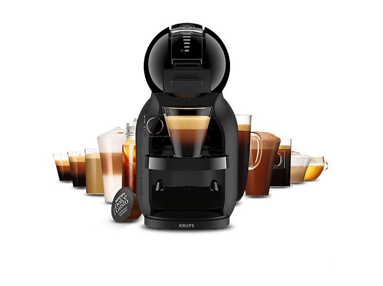 Cafetera de cápsulas - Krups Nescafé® Dolce Gusto® Mini Me 2, 15 bar, 0.8 l, 1600 W, Compacta, Negra