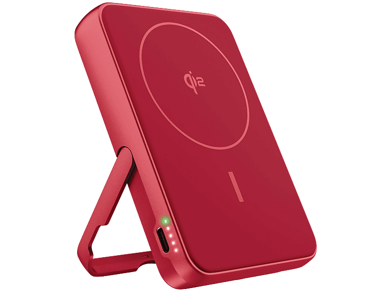 Fresh 'n Rebel Magnet Powerbank sans fil 10000 mAh Qi2 15W Berry Red