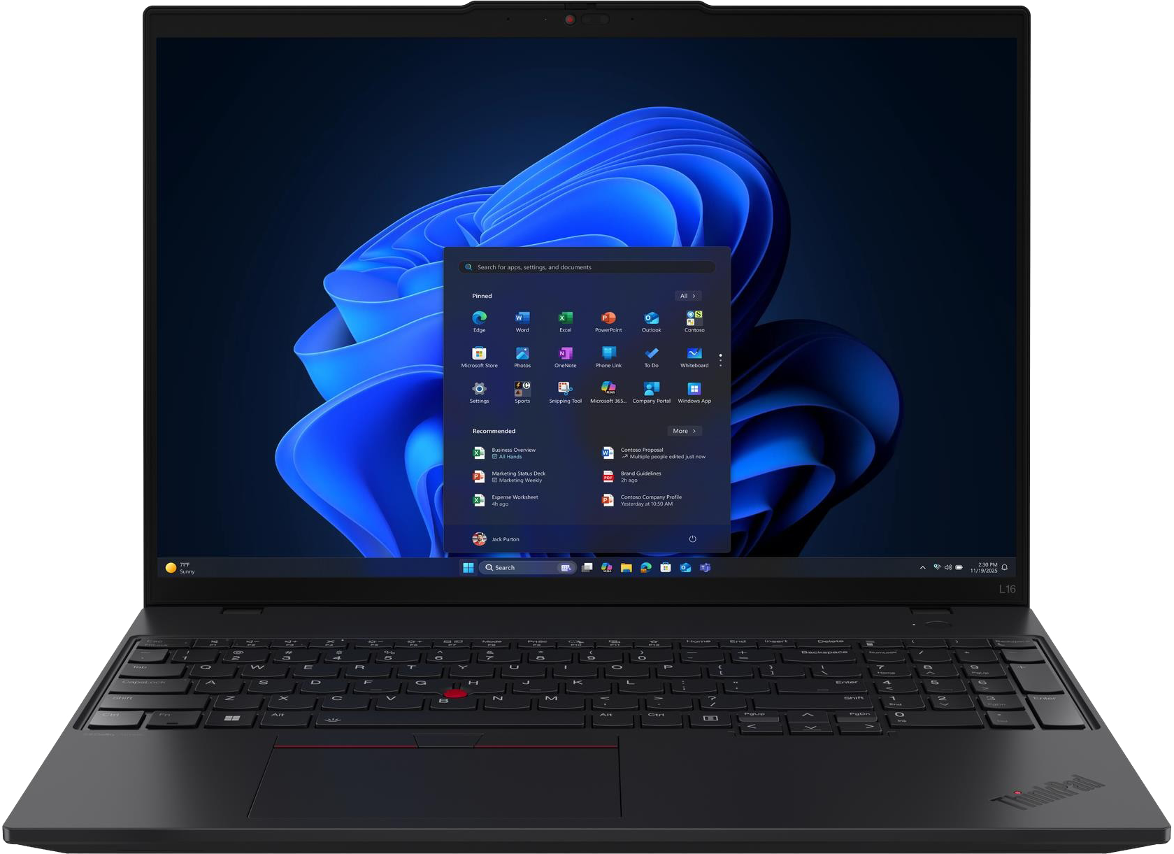 LENOVO ThinkPad L16 Gen 2 21SC000WHV Laptop (16" WUXGA/Ryzen 7 Pro/16GB/512 GB SSD/Win11P)