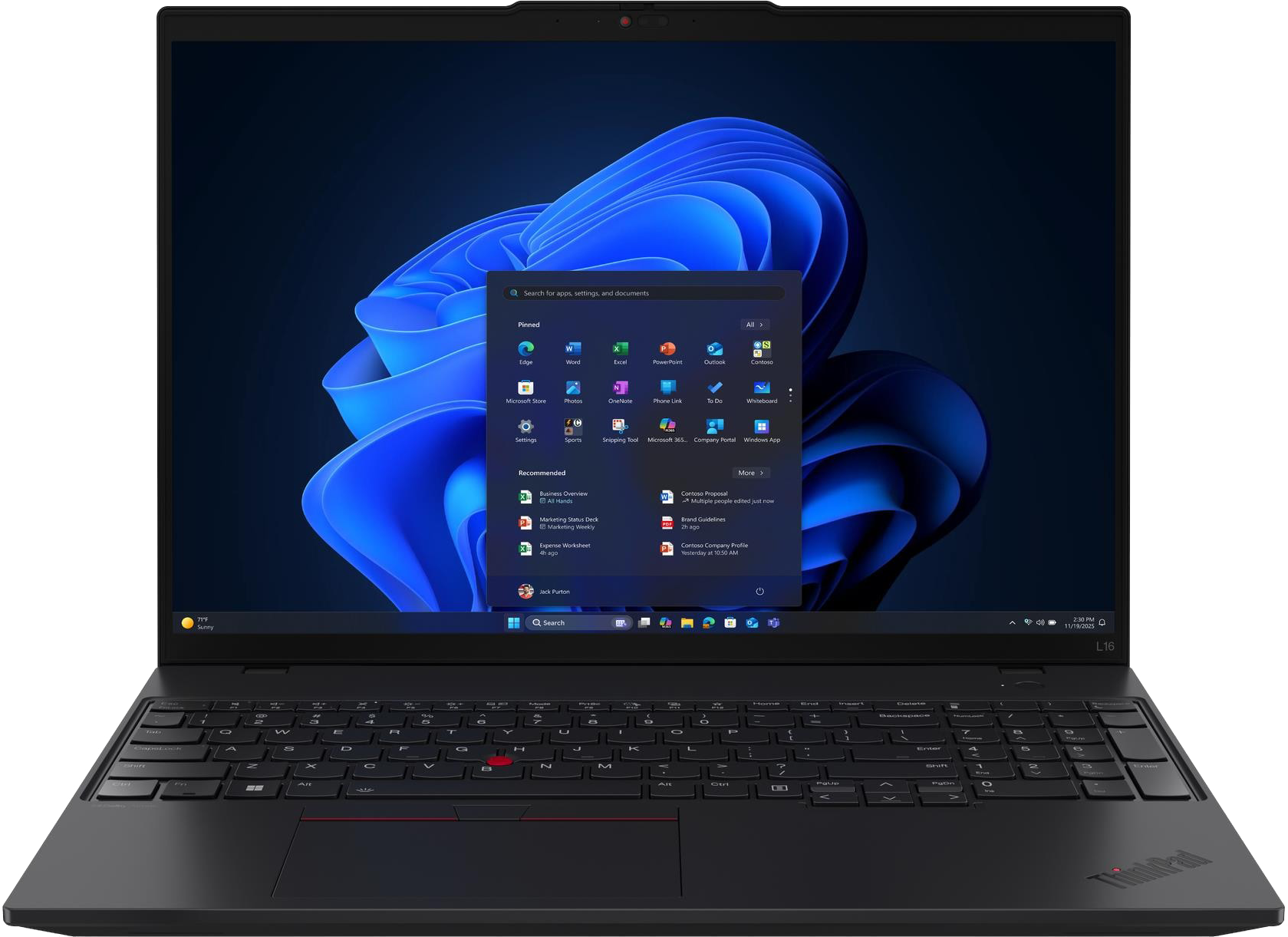 LENOVO ThinkPad L16 Gen 2 21SA001FHV Laptop (16" WUXGA/Core Ultra 5/32GB/1024 GB SSD/Win11P)