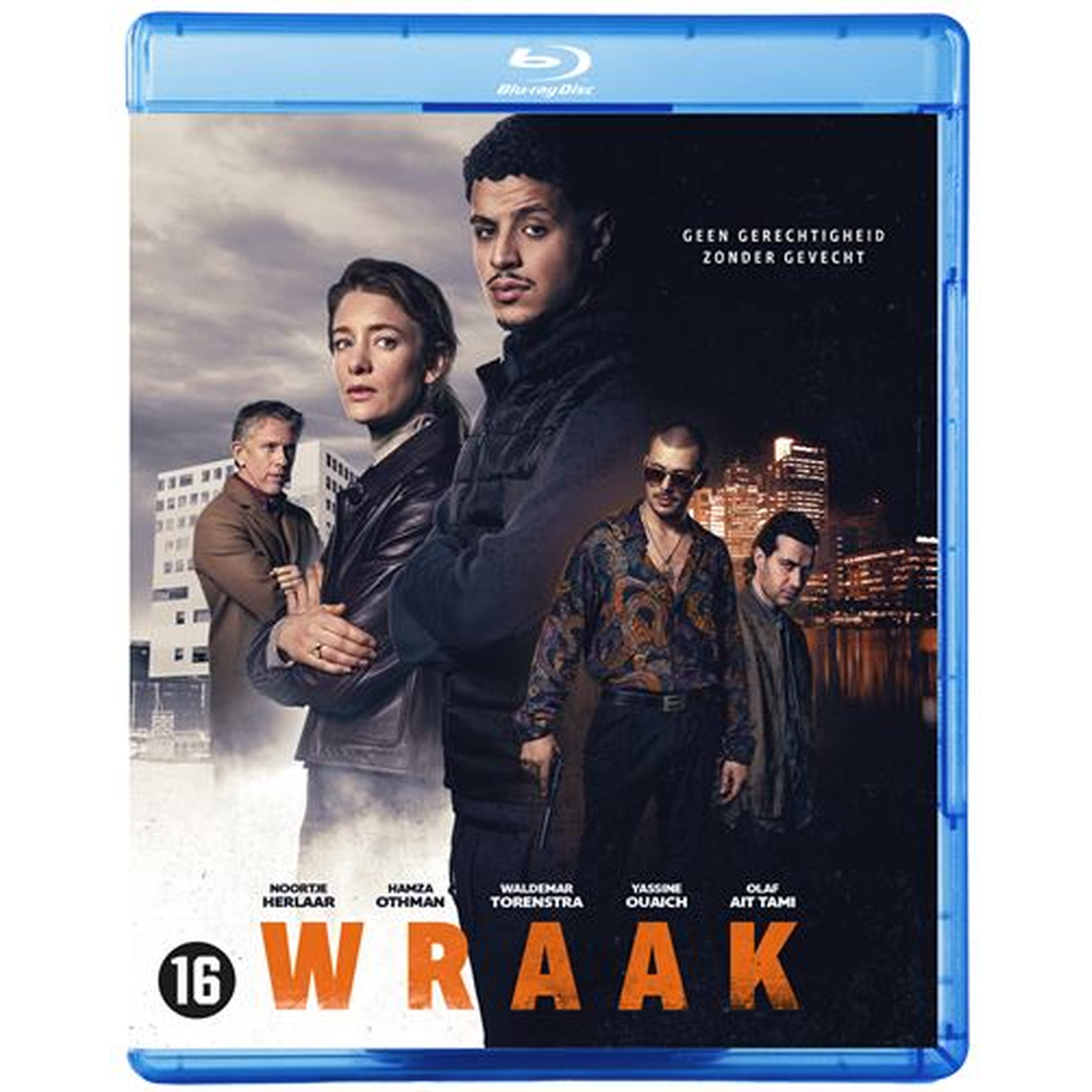 Affiche de film avec cinq personnes et le titre WRAAK.