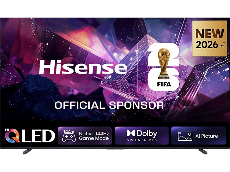 Telewizor QLED HISENSE 100E7S Pro 100" 4K 144Hz Dolby Vision FreeSync Premium Czarny