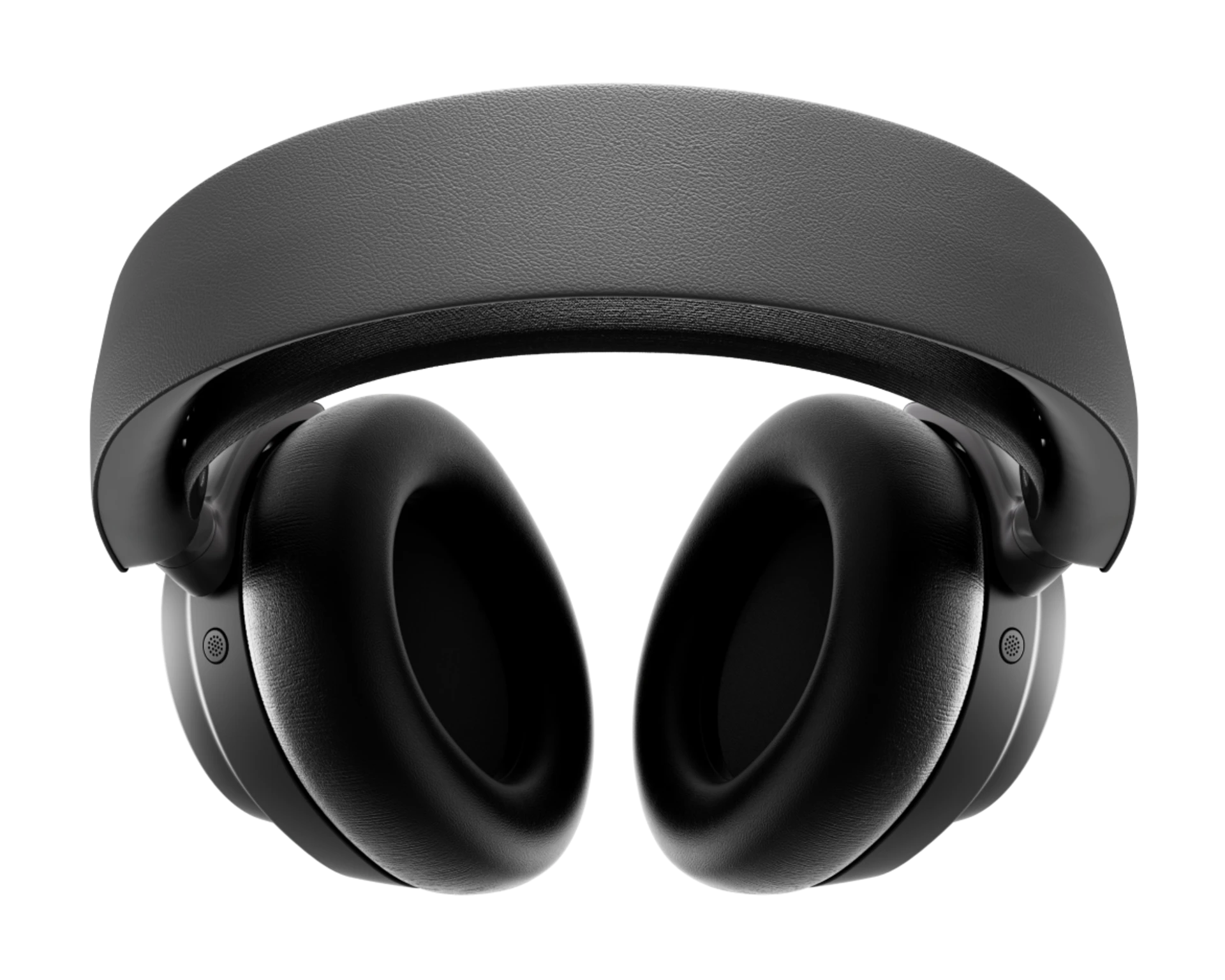 Auriculares negros circumaurales con diadema y almohadillas acolchadas.