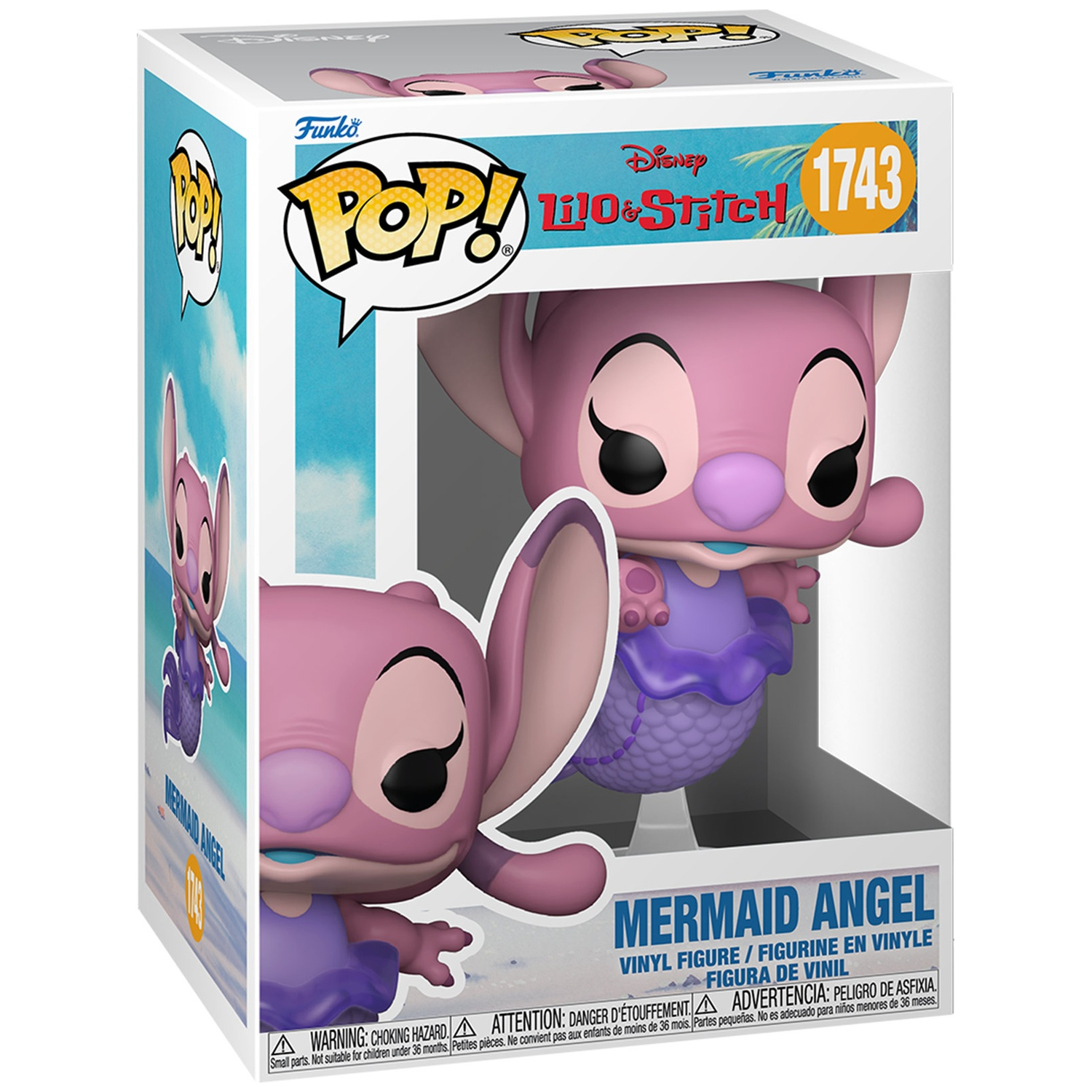 Funko Pop! Vinyl figure of Mermaid Angel from Lilo & Stitch in box.