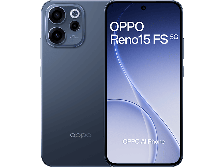 Móvil - OPPO Reno15 FS, Twilight Black, 512 GB, 8 GB RAM, 6.57" AMOLED, Qualcomm Snapdragon 6 Gen 1, 6500 mAh