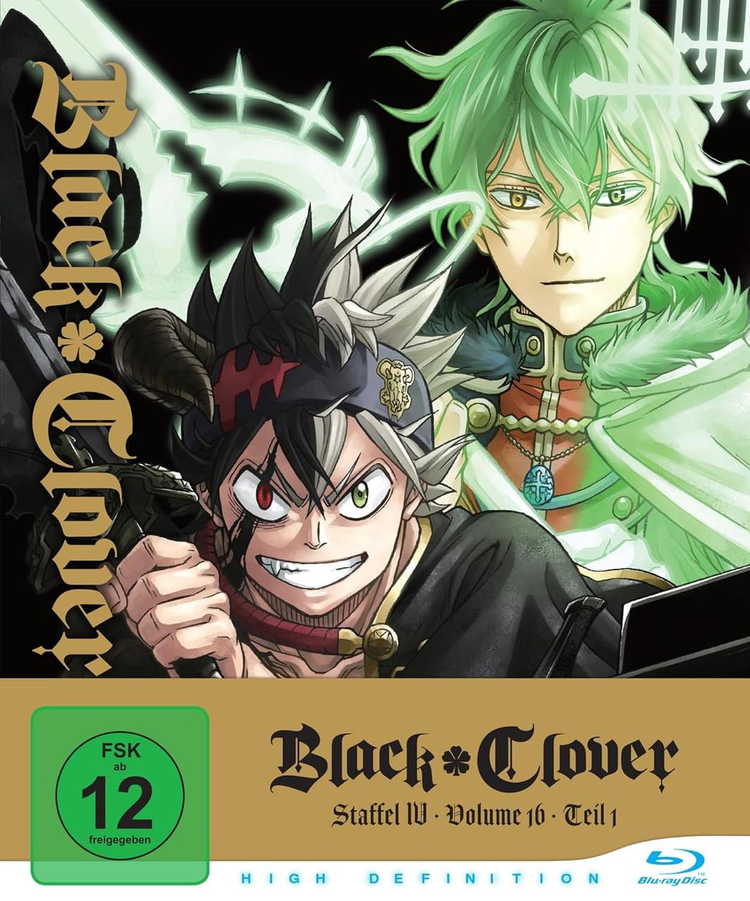 Anime Cover: Asta mit Hörnern und Yuno mit grünen Haaren, beide von Black Clover.