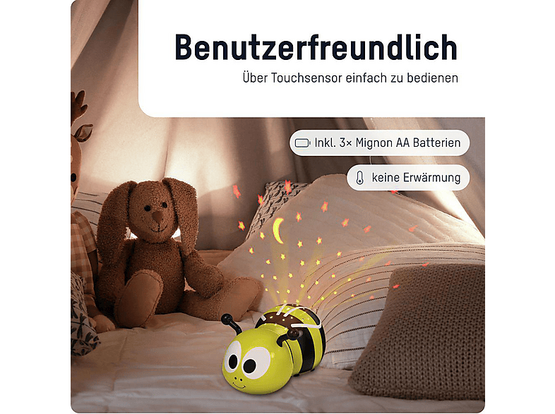 Ansmann Sternenlicht Biene Mia; Nachtlicht — Foto 3 von 5