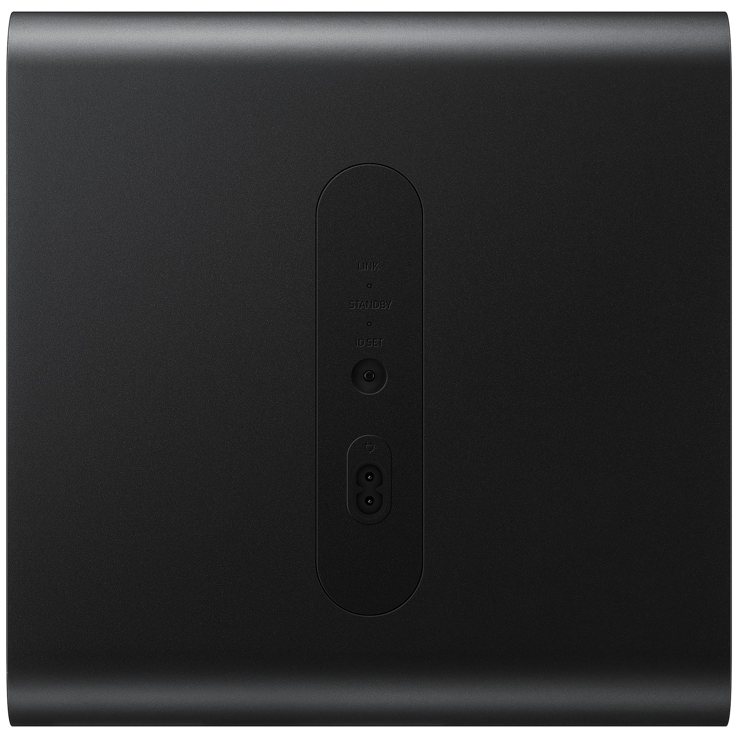 Boîtier noir avec ports et étiquettes tels que LINK, STANDBY, ID SET.