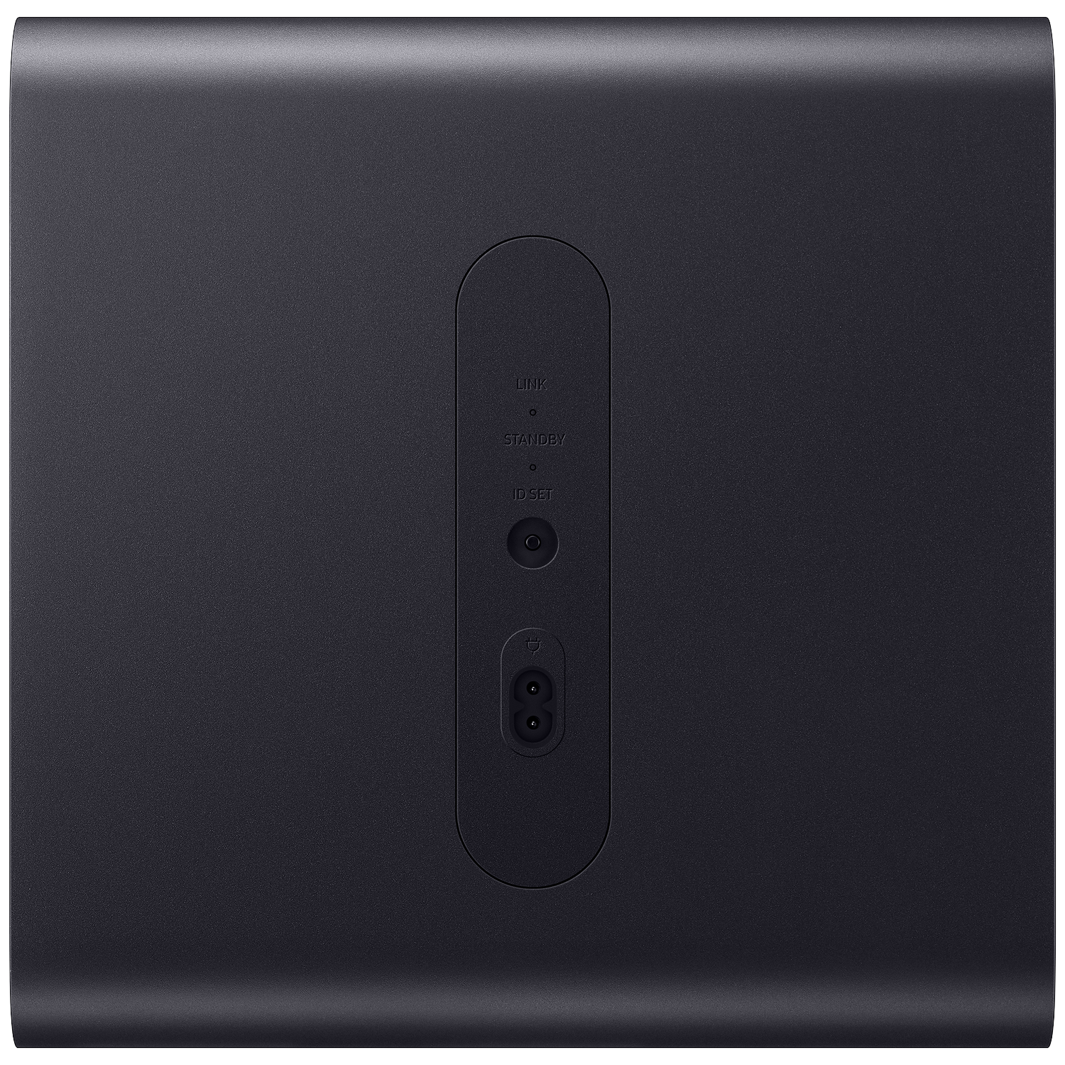 Back of a black device showing ports and labels: LINK, STANDBY, ID SET.