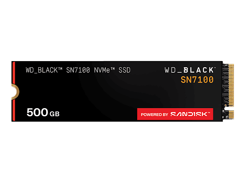 WESTERN DIGITAL WD_BLACK SN7100 Festplatte, 500 GB SSD M.2 via NVMe, intern