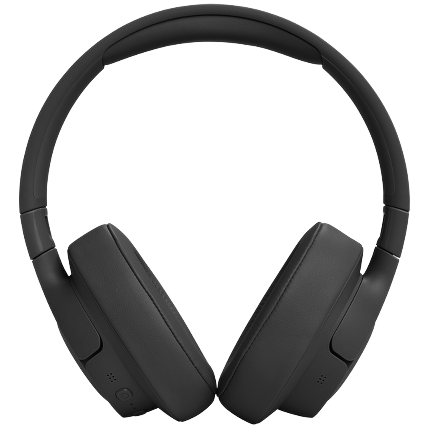 Zwarte over-ear koptelefoon met gewatteerde oorschelpen en verstelbare hoofdband.
