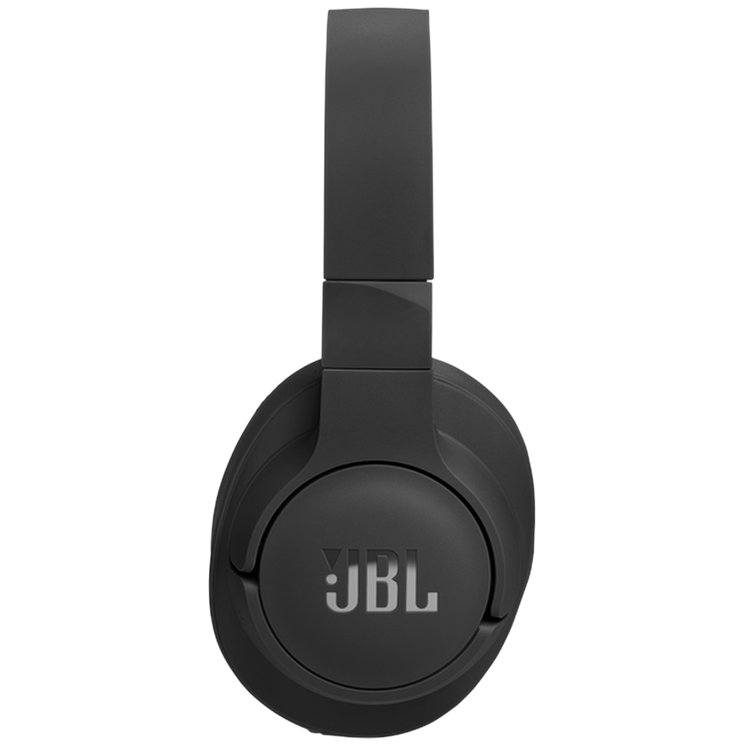 Zwarte JBL koptelefoon met gewatteerde hoofdband en oorschelpen.