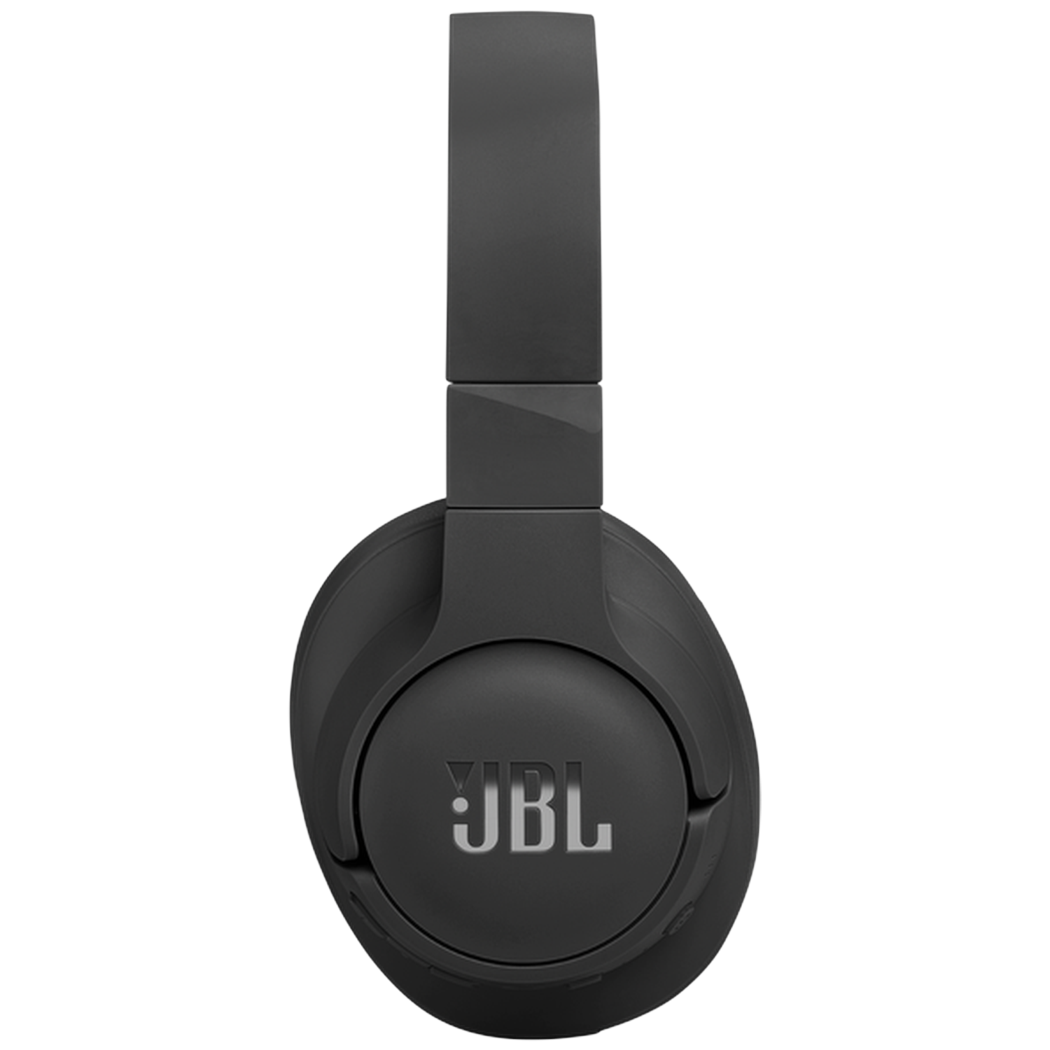 Zwarte JBL koptelefoon met gewatteerde hoofdband en oorkappen.