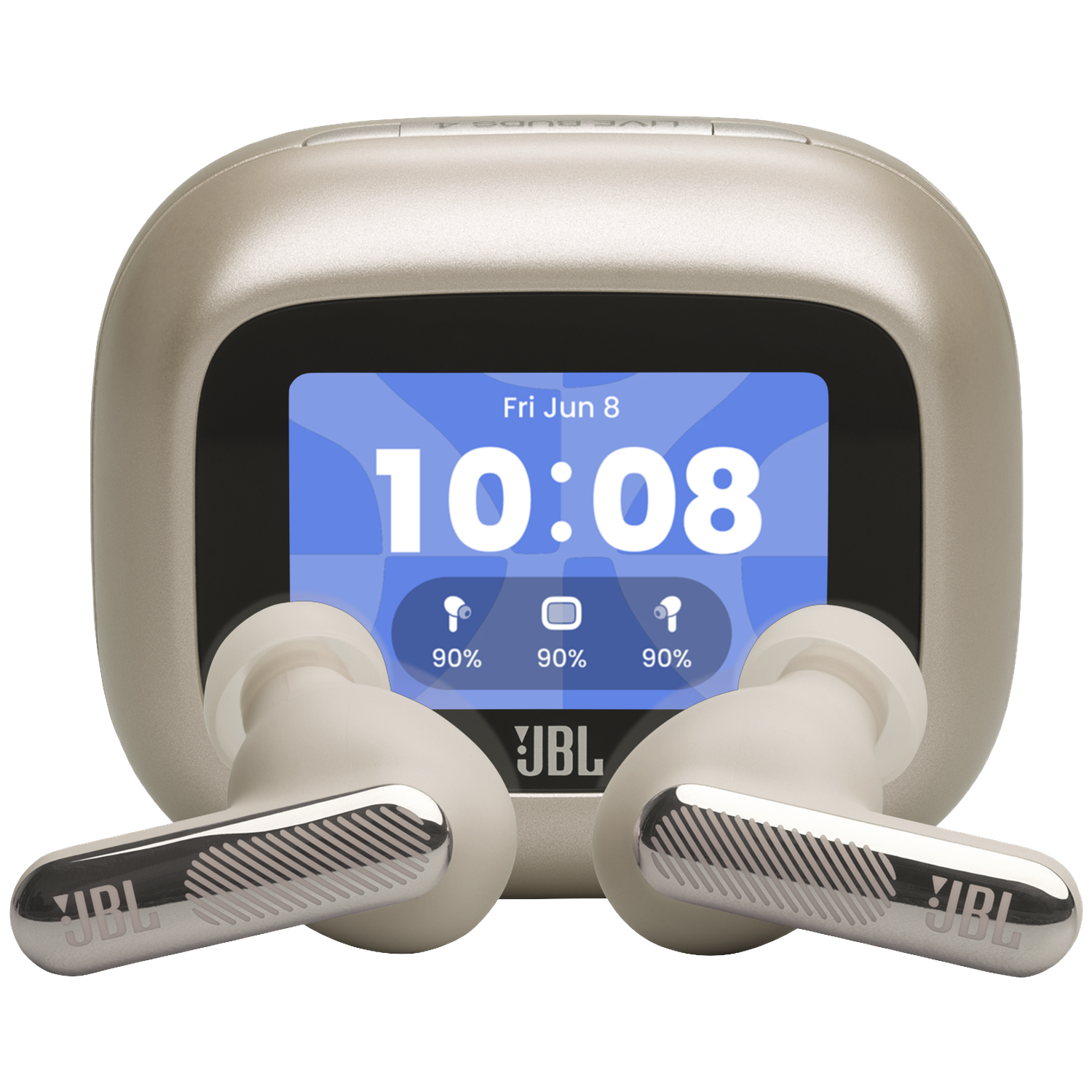JBL Live Beam 4 Draadloze oordopjes met Noise Cancelling en Smart Case (2026) Champagne