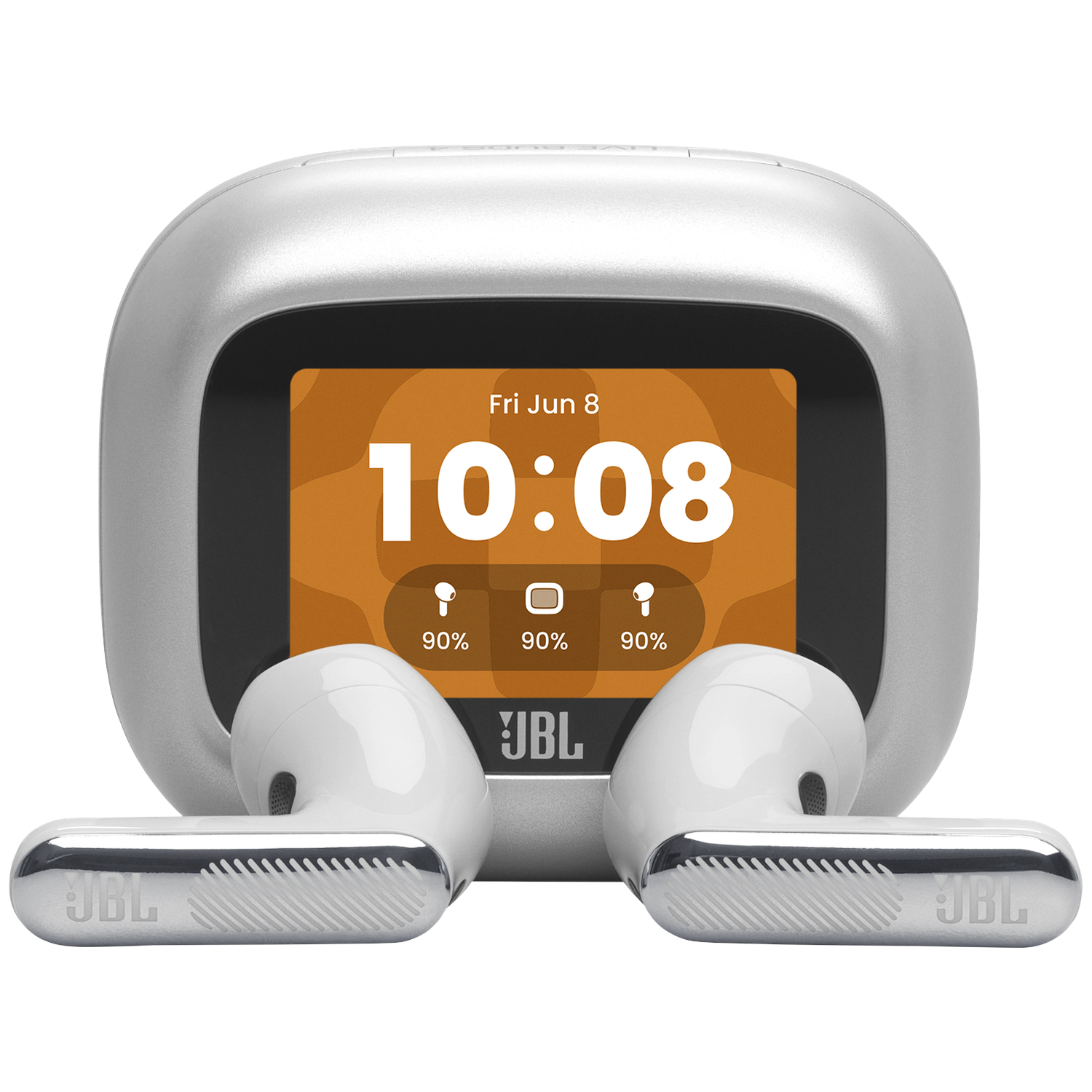 JBL Live Flex 4 Draadloze Oordopjes Met Noise Cancelling En Smart Case (2026) Zilver