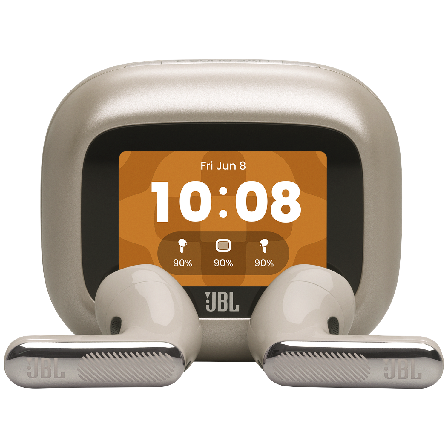 JBL Live Flex 4 Draadloze oordopjes met Noise Cancelling en Smart Case (2026) Champagne