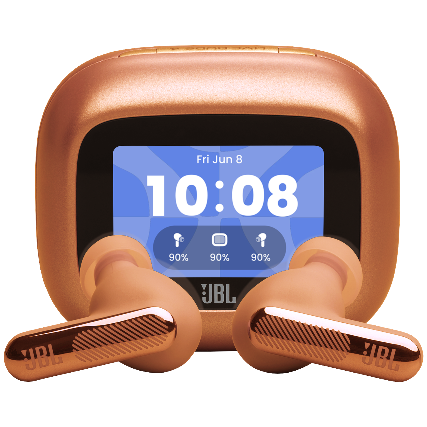 JBL Live Beam 4 Draadloze Oordopjes Met Noise Cancelling En Smart Case (2026) Oranje