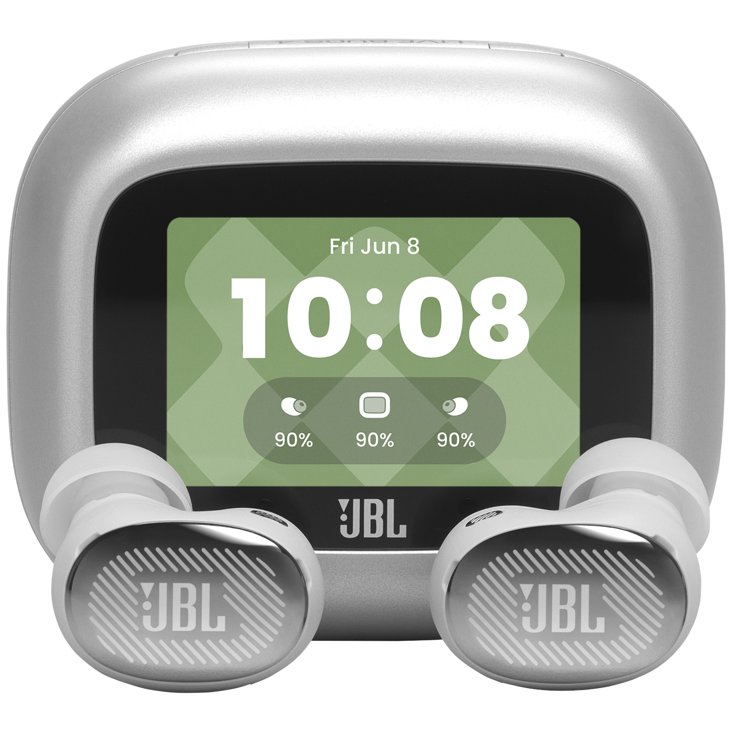 JBL Live Buds 4 Draadloze Oordopjes Met Noise Cancelling En Smart Case (2026) Zilver