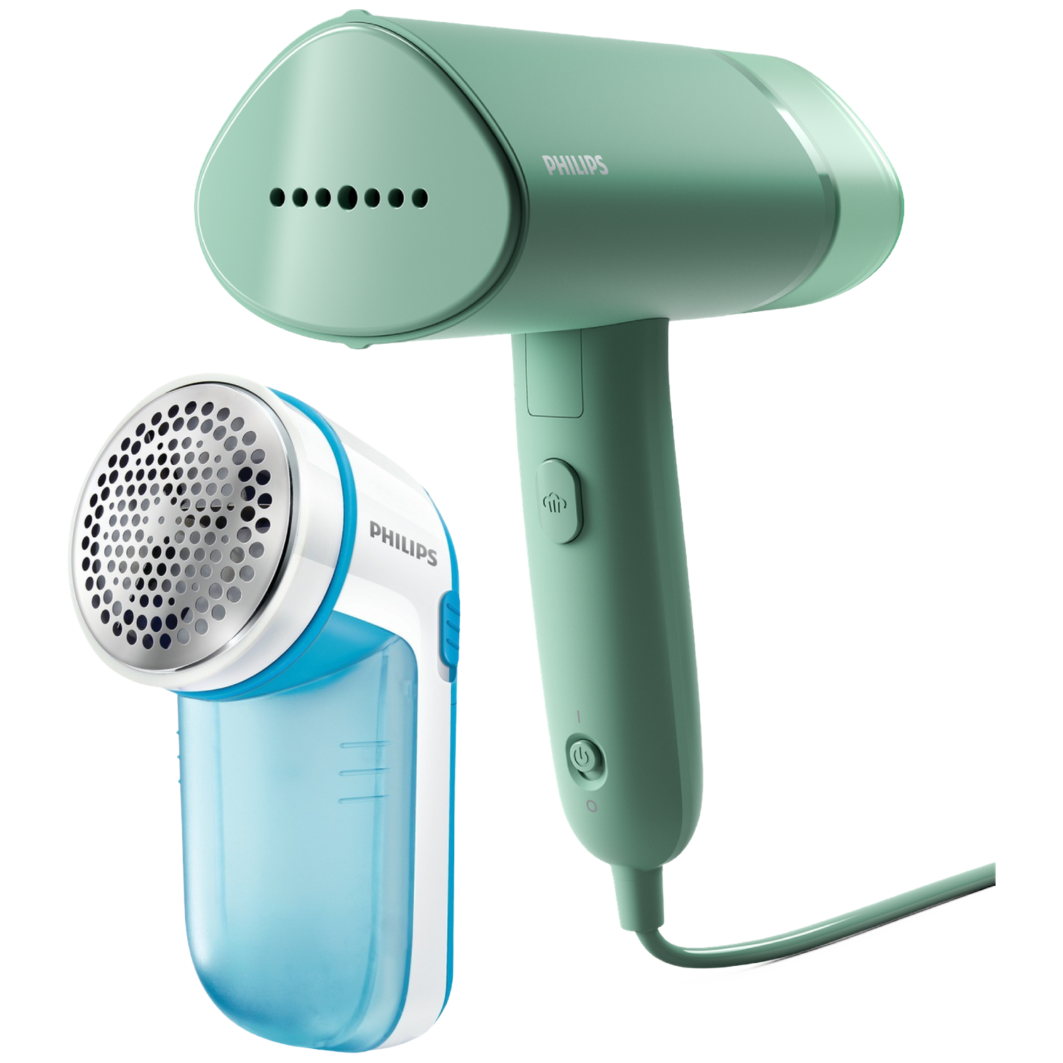 Philips Kledingstomer Sth3010/70 Groen + Ontpiller Gc026/00 Blauw Home Comfort Bundel