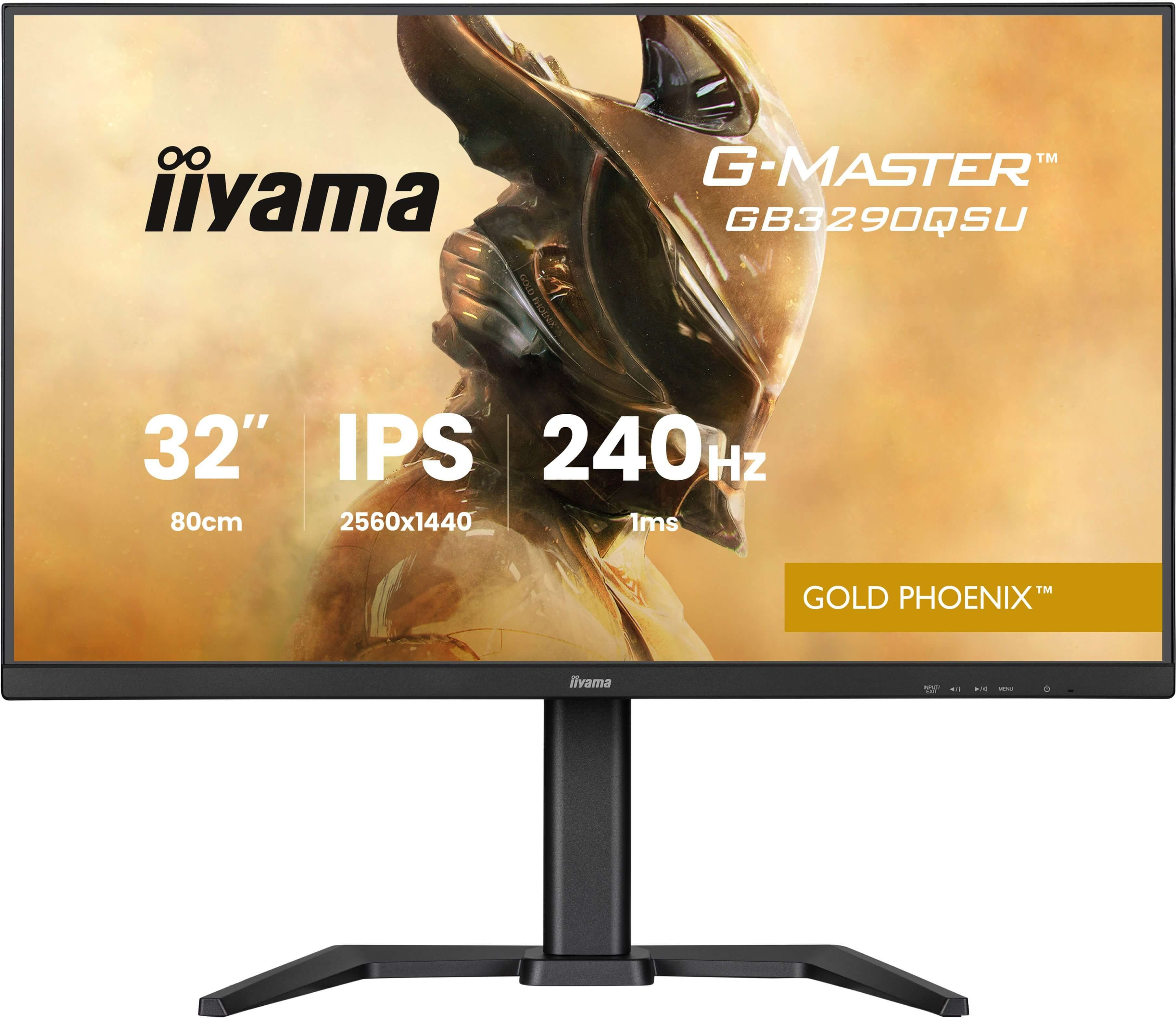 Monitor Iiyama G-Master GB3290QSU z 32" IPS, 240Hz, 1ms i wzorem Gold Phoenix.